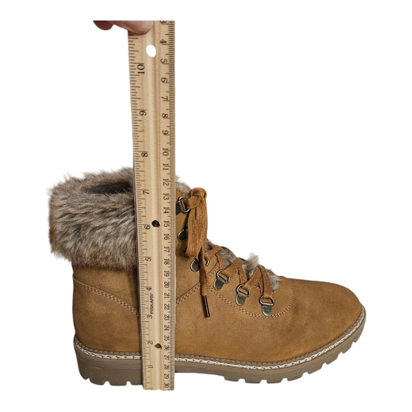 Boutique by Corkys Challenge Cognac Boot Faux Fur Size 10 - Picture 8 of 16